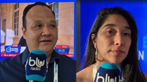 Rafael Díaz, presidente de ANATO Eje Cafetero, y Carolina Clavijo, presidente de ANATO Antioquia-Chocó